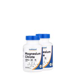 Magnézium Citrát 420 mg, Nutricost Magnesium Citrate, 2x60 kapszula