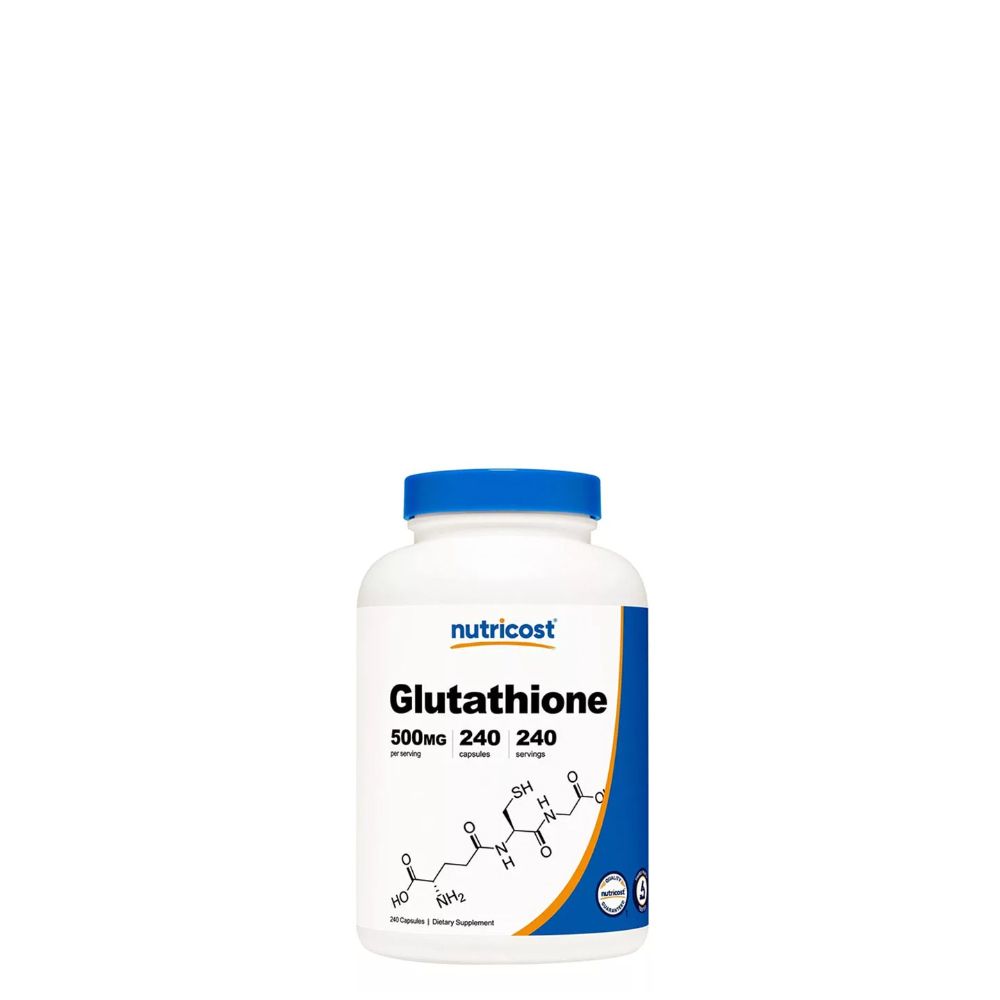 Glutation 500 mg, Nutricost Glutathione, 240 kapszula