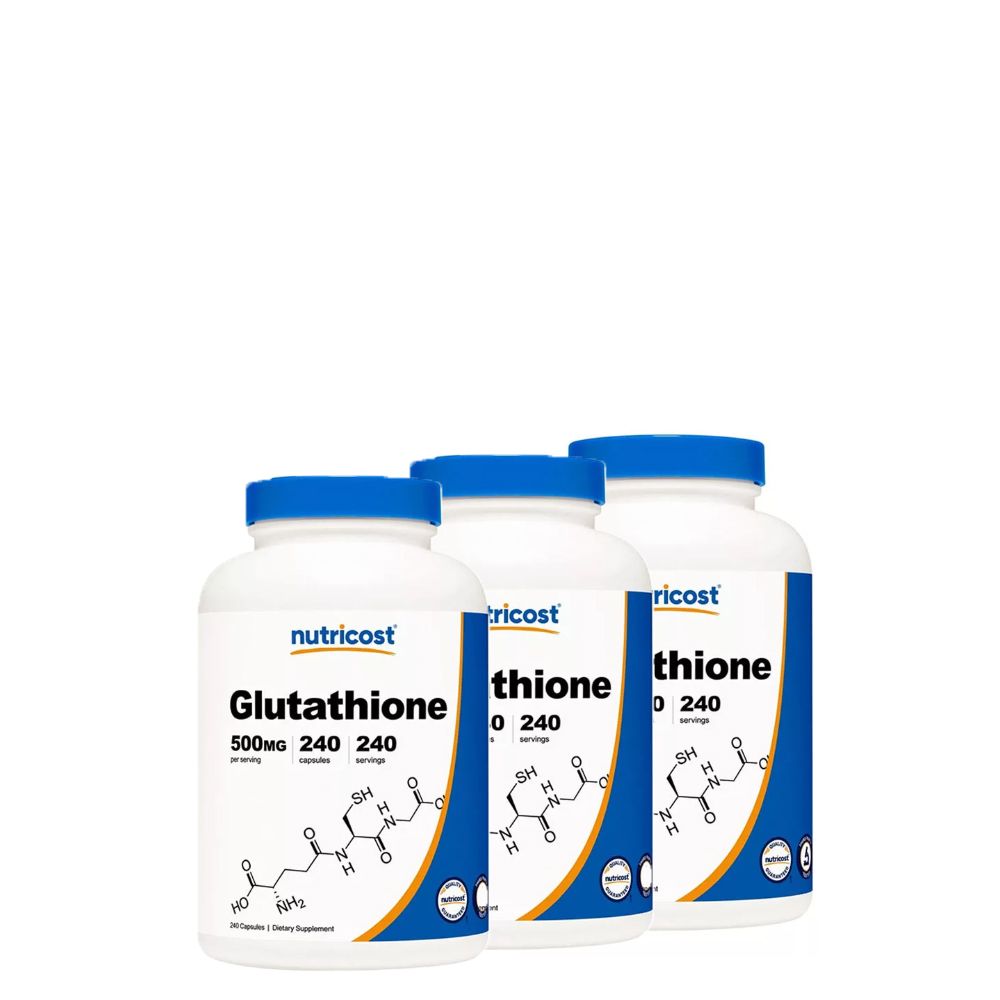 Glutation 500 mg, Nutricost Glutathione, 3x240 kapszula Glutation 500 mg, Nutricost Glutathione, 3x240 kapszula