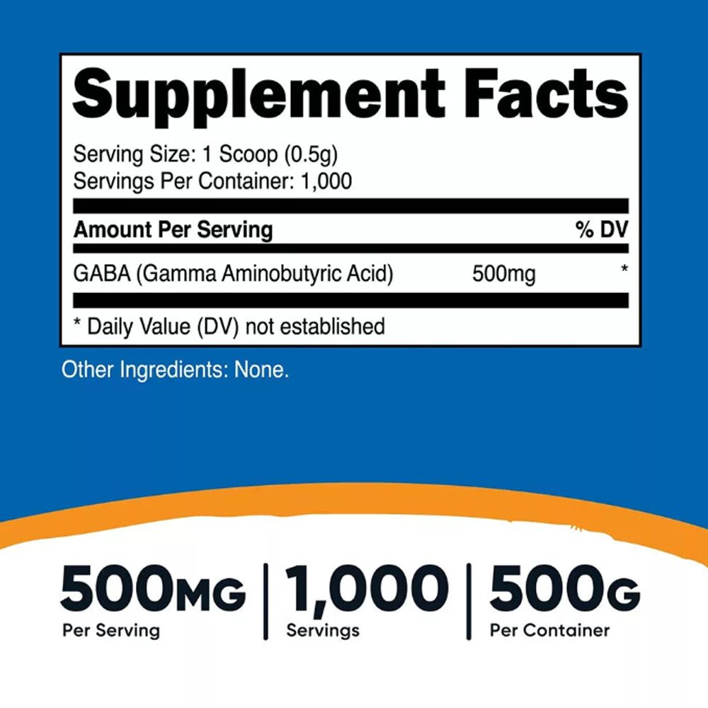 Gaba 500 mg, Nutricost GABA, 3x500 g Gaba 500 mg, Nutricost GABA, 3x500 g
