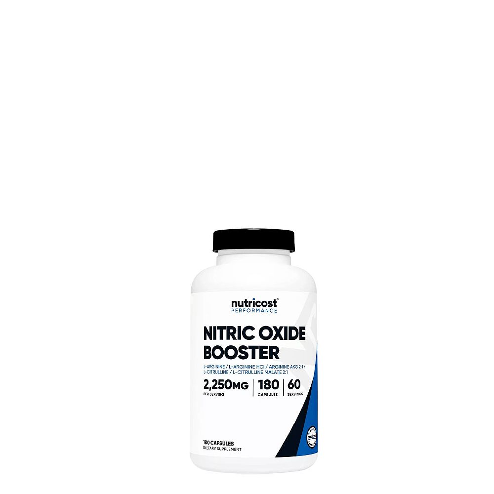 L-arginine Nitric Oxide Booster 750 mg, Nutricost Nitric Oxide Booster, 180 kapszula L-arginine Nitric Oxide Booster 750 mg, Nutricost Nitric Oxide Booster, 180 kapszula