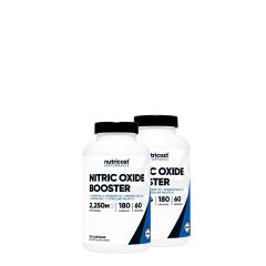 L-arginine Nitric Oxide Booster 750 mg, Nutricost Nitric Oxide Booster, 2x180 kapszula
