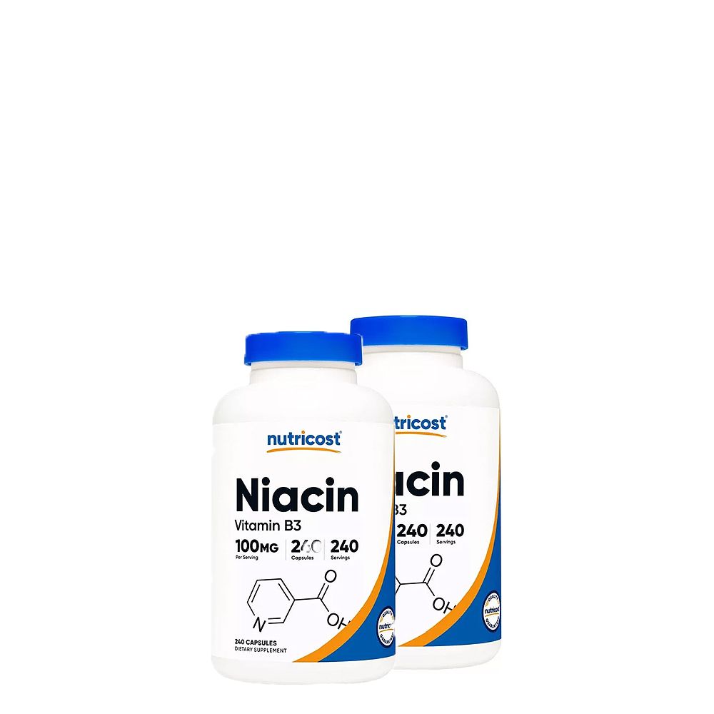Niacin B3-Vitamin 100 mg, Nutricost Vitamin B3,2x240 kapszula Niacin B3-Vitamin 100 mg, Nutricost Vitamin B3,2x240 kapszula