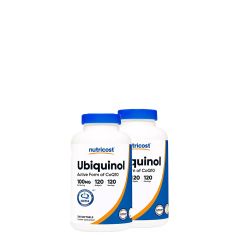 Ubiquinol Q10 Koenzim 100 mg, Nutricost Ubiquinol, 2x120 lágykapszula