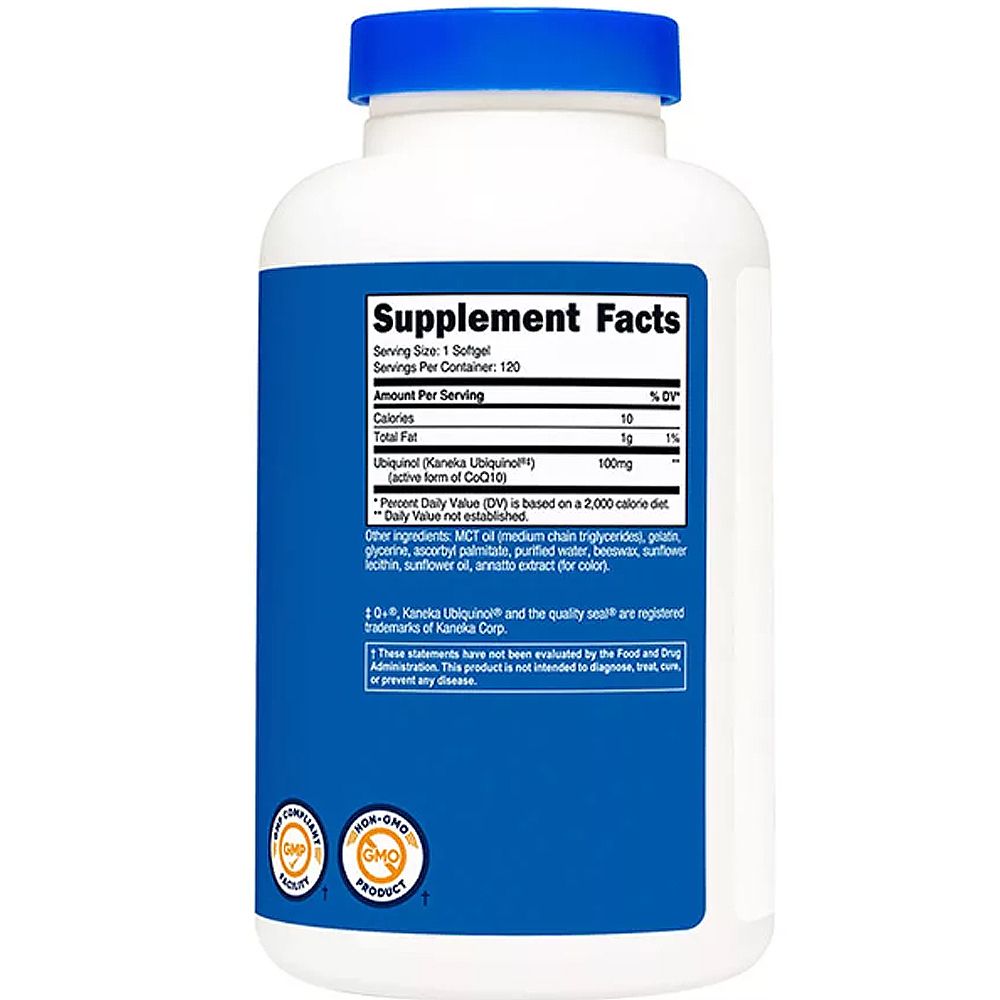 Ubiquinol Q10 Koenzim 100 mg, Nutricost Ubiquinol, 3x120 lágykapszula Ubiquinol Q10 Koenzim 100 mg, Nutricost Ubiquinol, 3x120 lágykapszula