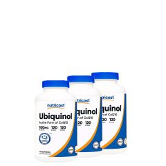 Ubiquinol Q10 Koenzim 100 mg, Nutricost Ubiquinol, 3x120 lágykapszula