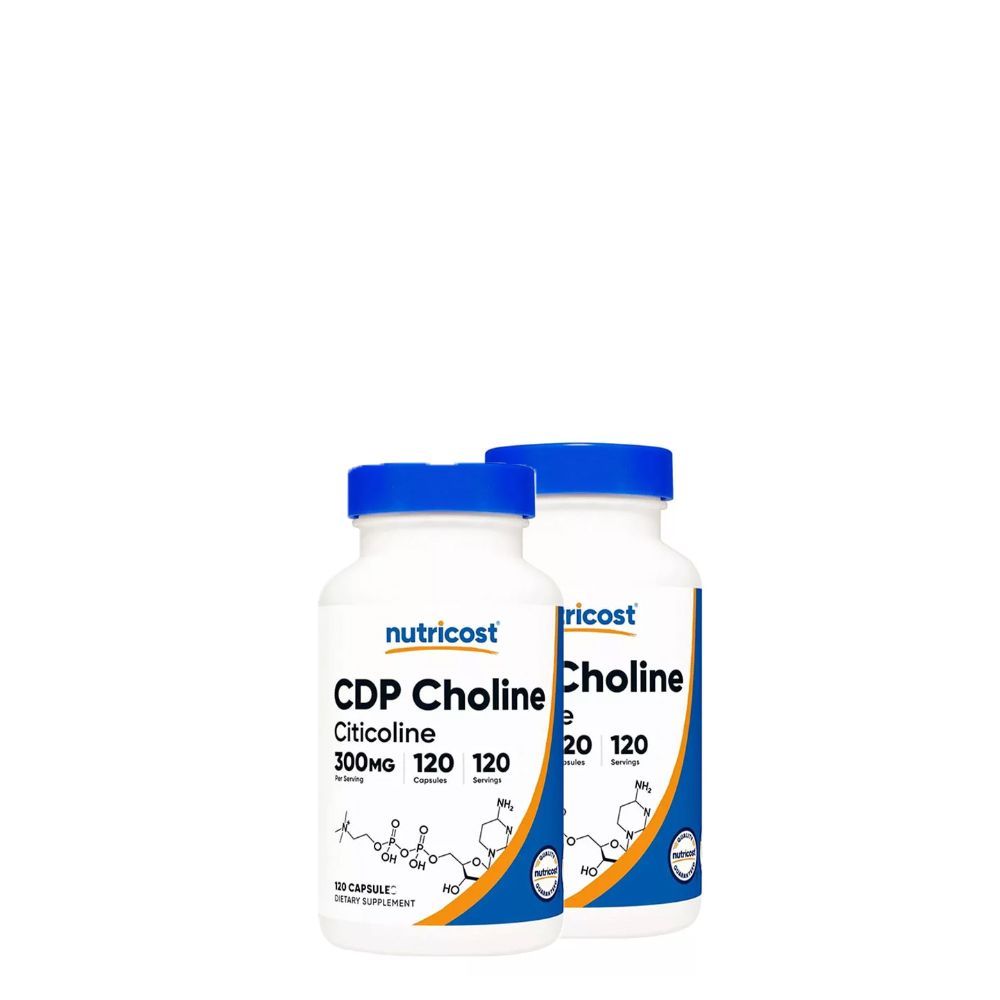 CPD Choline Citicoline 300 mg, Nutricost CDP Choline, 2x120 kapszula CPD Choline Citicoline 300 mg, Nutricost CDP Choline, 2x120 kapszula