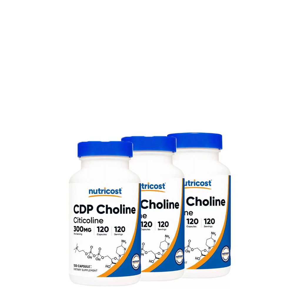 CPD Choline Citicoline 300 mg, Nutricost CDP Choline, 3x120 kapszula CPD Choline Citicoline 300 mg, Nutricost CDP Choline, 3x120 kapszula