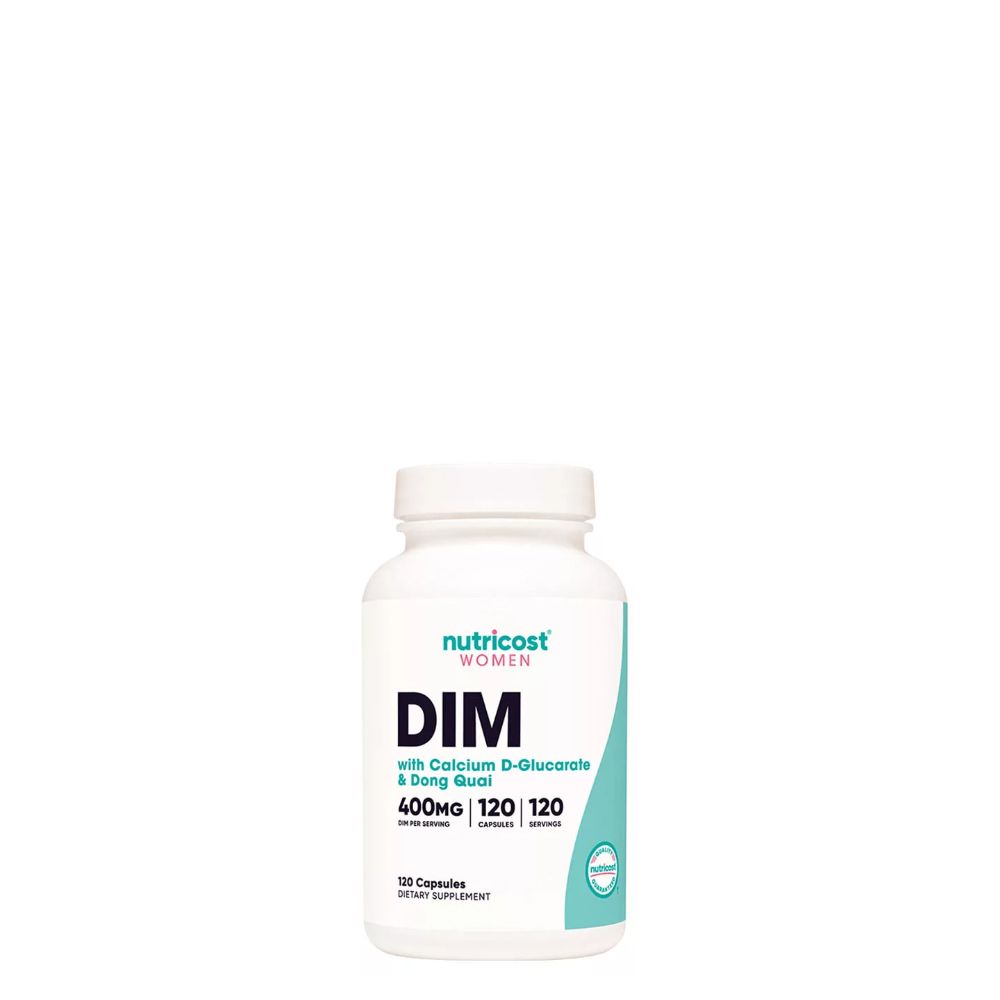 DIM Kálicummal és Dong Quai, Nutricost DIM for Women 400 mg, 120 kapszula