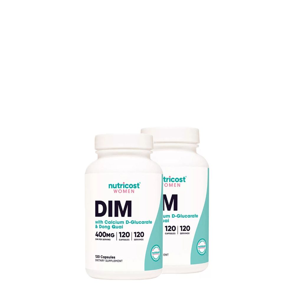 DIM Kálicummal és Dong Quai, Nutricost DIM for Women 400 mg, 2x120 kapszula DIM Kálicummal és Dong Quai, Nutricost DIM for Women 400 mg, 2x120 kapszula