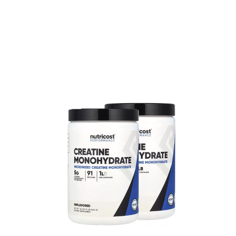 Kreatin Monohidrát, Nutricost Creatine Monohydrate Powder, 2x453 g Kreatin Monohidrát, Nutricost Creatine Monohydrate Powder, 2x453 g