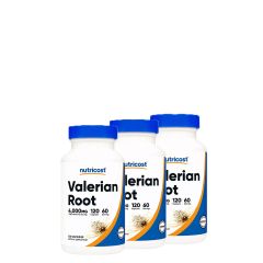 Valeriana gyökér 4.000 mg, Nutricost Valerian Root, 3x120 kapszula