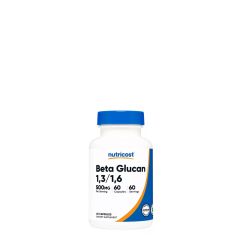 Béta-Glükán 500 mg, Nutricost Beta Glucan, 60 kapszula