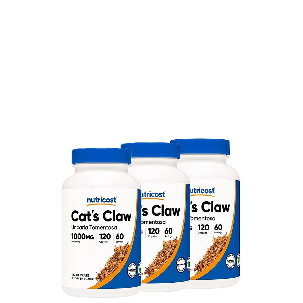 Macskakarom 1000 mg, Nutricost Cat's Claw, 3x120 kapszula