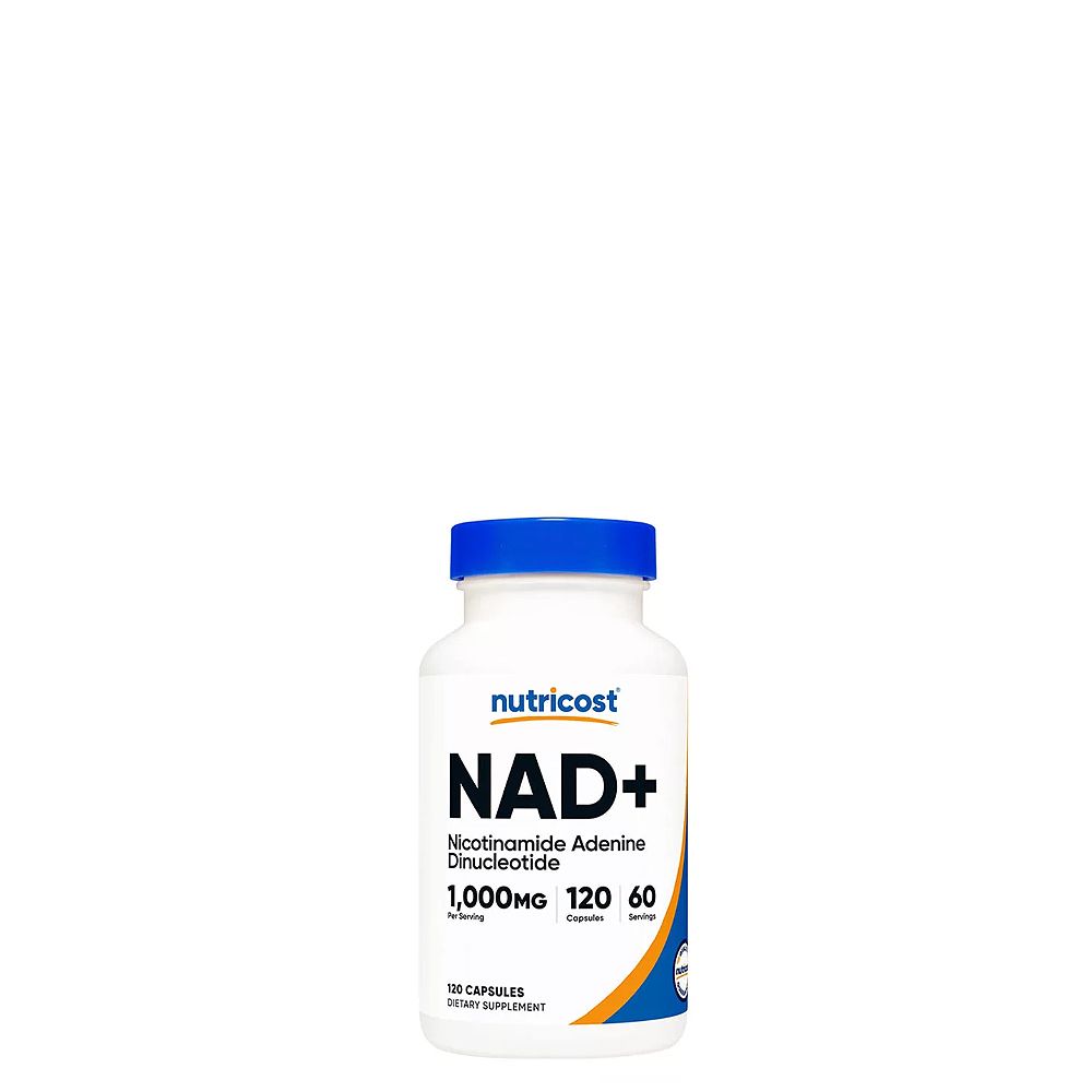 Sejttámogató NAD+ 1.000 mg, Nutricost NAD+, 120 kapszula Sejttámogató NAD+ 1.000 mg, Nutricost NAD+, 120 kapszula