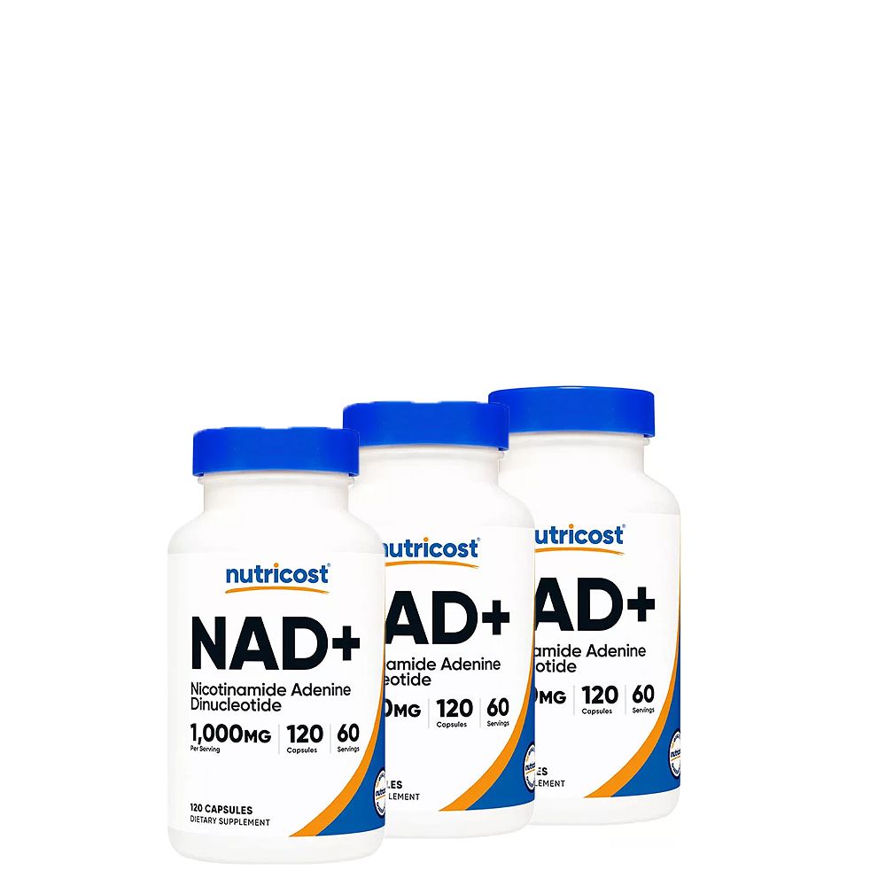 Sejttámogató NAD+ 1.000 mg, Nutricost NAD+, 3x120 kapszula Sejttámogató NAD+ 1.000 mg, Nutricost NAD+, 3x120 kapszula