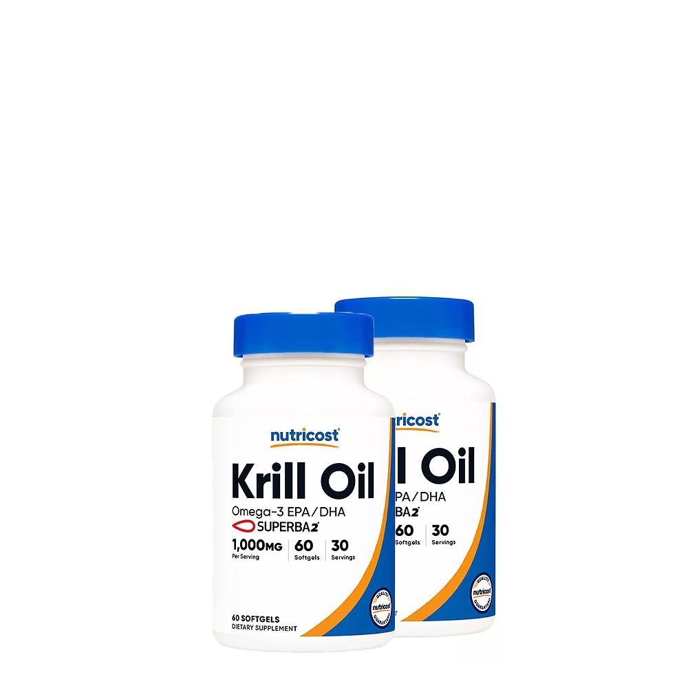 Krillolaj 1.000 mg, Nutricost Krill Oil Complex, 2x60 lágykapszula Krillolaj 1.000 mg, Nutricost Krill Oil Complex, 2x60 lágykapszula