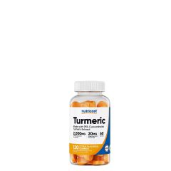 Kurkuma 2.000 mg, Nutricost Turmeric Gummies, 120 gumicukor citromízben 