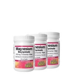 Magnézium Biszglicinát 200 mg, Natural Factors Magnesium Bisglycinate Pure , 3x290 g