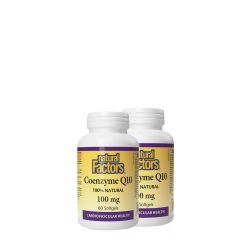 Q10 Koenzim 100 mg, Natural Factors Coenzyme Q10 100 % Natural, 2x60 lágykapszula