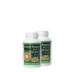 Laktáz Enzim, Natural Factors Lactase Enzyme, 2x60 kapszula