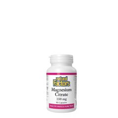 Magnézium Citrát 150 mg, Natural Factors Magnesium Citrate, 90 kapszula