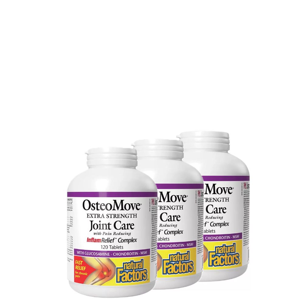 Ízületvédő, Natural Factors OsteoMove Joint Care Extra Strength, 3x120 tabletta Ízületvédő, Natural Factors OsteoMove Joint Care Extra Strength, 3x120 tabletta
