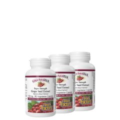 Szőlőmag Kivonat 100 mg, Natural Factors Super Strength Grape Seed Extract, 3x90 kapszula