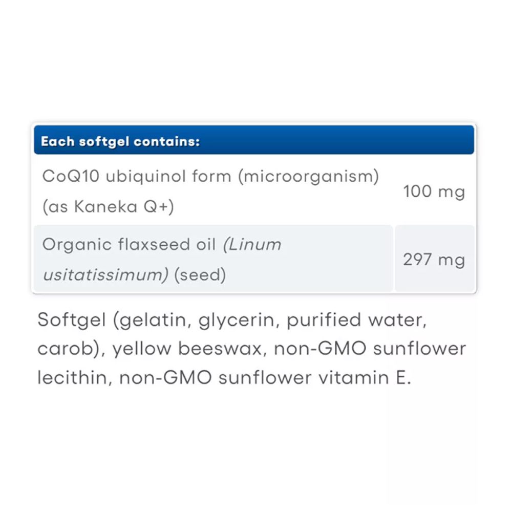 Ubikvinol Q10 100 mg, Natural Factors Ubiquinol Active CoQ10, 2x60 lágykapszula Ubikvinol Q10 100 mg, Natural Factors Ubiquinol Active CoQ10, 2x60 lágykapszula