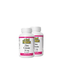 Cink Citrát 50 mg, Natural Factors Zinc Citrate, 2x90 tabletta