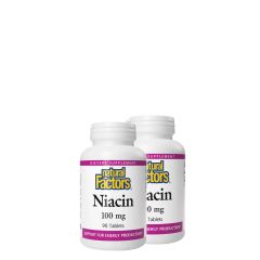 Niacin 100 mg, Natural Factors Niacin, 2x90 tabletta