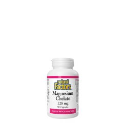 Magnézium Kelát 125 mg, Natural Factors Magnesium Chelate, 90 kapszula