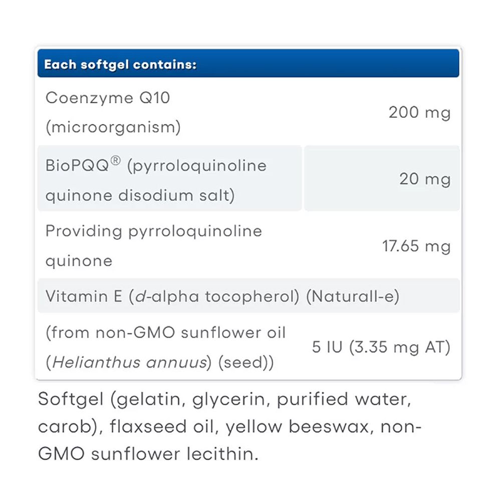 PQQ-10 20 mg, Natural Factors PQQ-10 & Q10 koenzim 200 mg, 60 lágykapszula PQQ-10 20 mg, Natural Factors PQQ-10 & Q10 koenzim 200 mg, 60 lágykapszula