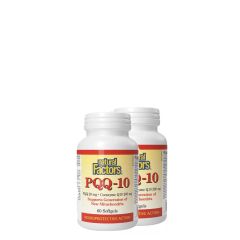 PQQ-10 20 mg, Natural Factors PQQ-10 & Q10 koenzim 200 mg, 2x60 lágykapszula