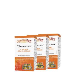 Kurkumin 30 mg, Natural Factors Theracurmin, 3x60 kapszula