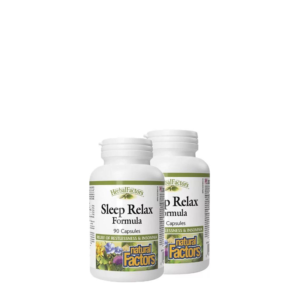 Alvás Támogató, Natural Factors Sleep Relax Formula, 2x90 kapszula Alvás Támogató, Natural Factors Sleep Relax Formula, 2x90 kapszula