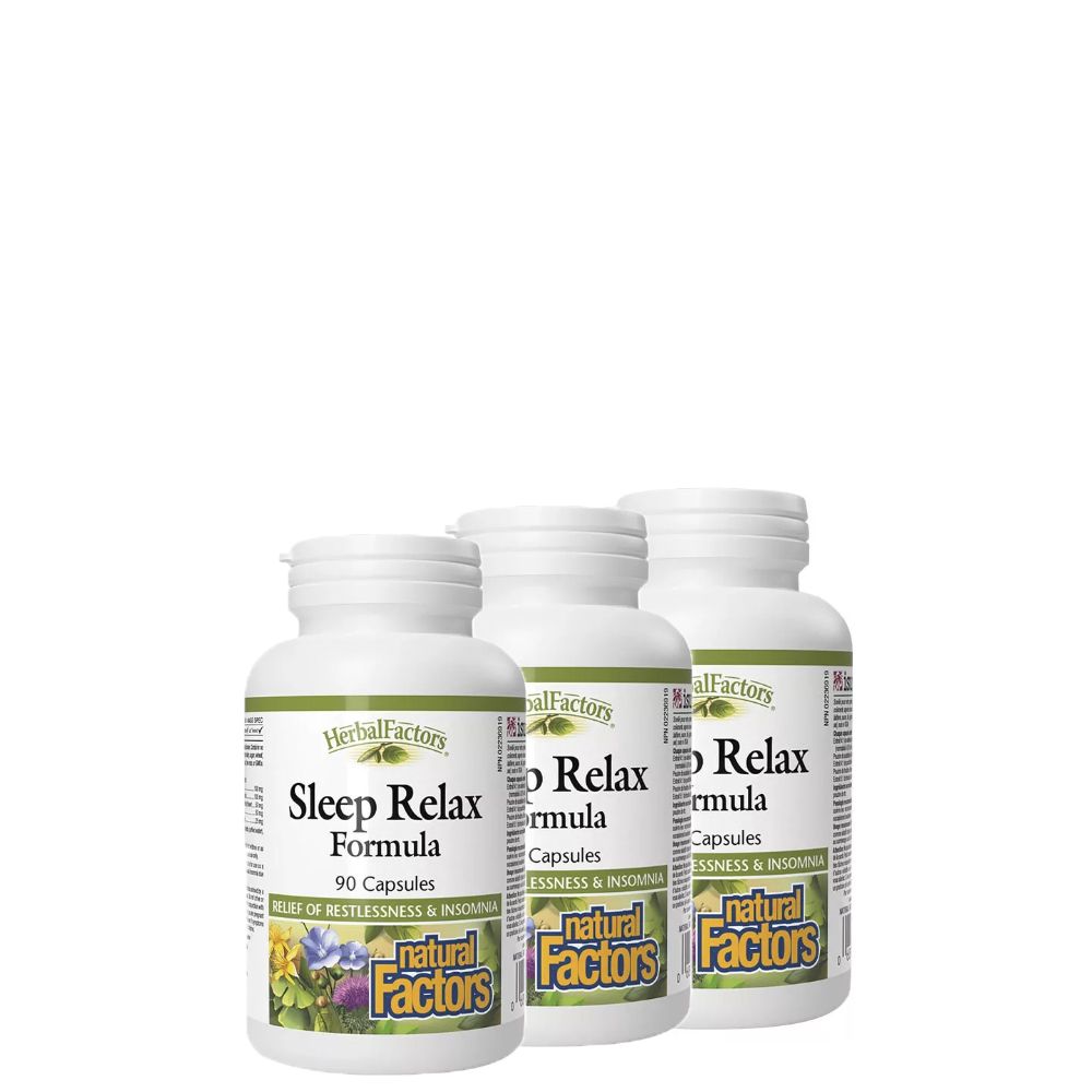 Alvás Támogató, Natural Factors Sleep Relax Formula, 3x90 kapszula Alvás Támogató, Natural Factors Sleep Relax Formula, 3x90 kapszula