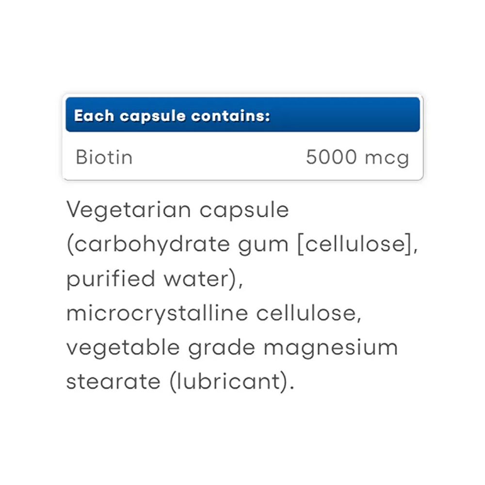 Biotin 5.000 mcg, Natural Factors Biotin, 2x60 kapszula Biotin 5.000 mcg, Natural Factors Biotin, 2x60 kapszula