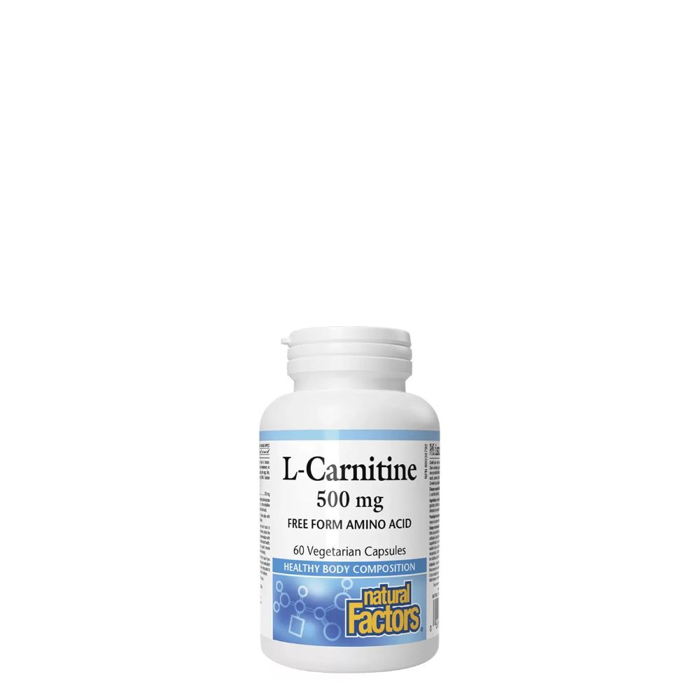 L-Karnitin 500 mg, Natural Factors L-Carnitine, 60 kapszula L-Karnitin 500 mg, Natural Factors L-Carnitine, 60 kapszula