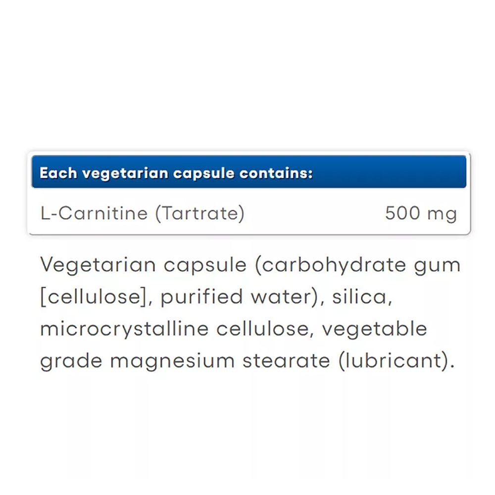 L-Karnitin 500 mg, Natural Factors L-Carnitine, 2x60 kapszula L-Karnitin 500 mg, Natural Factors L-Carnitine, 2x60 kapszula