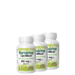 Berberin 500 mg, Natural Factors Berberine LipoMicel Matrix, 3x60 lágykapszula