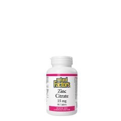 Cink Citrát 15 mg, Natural Factors Zinc Citrate, 90 tabletta