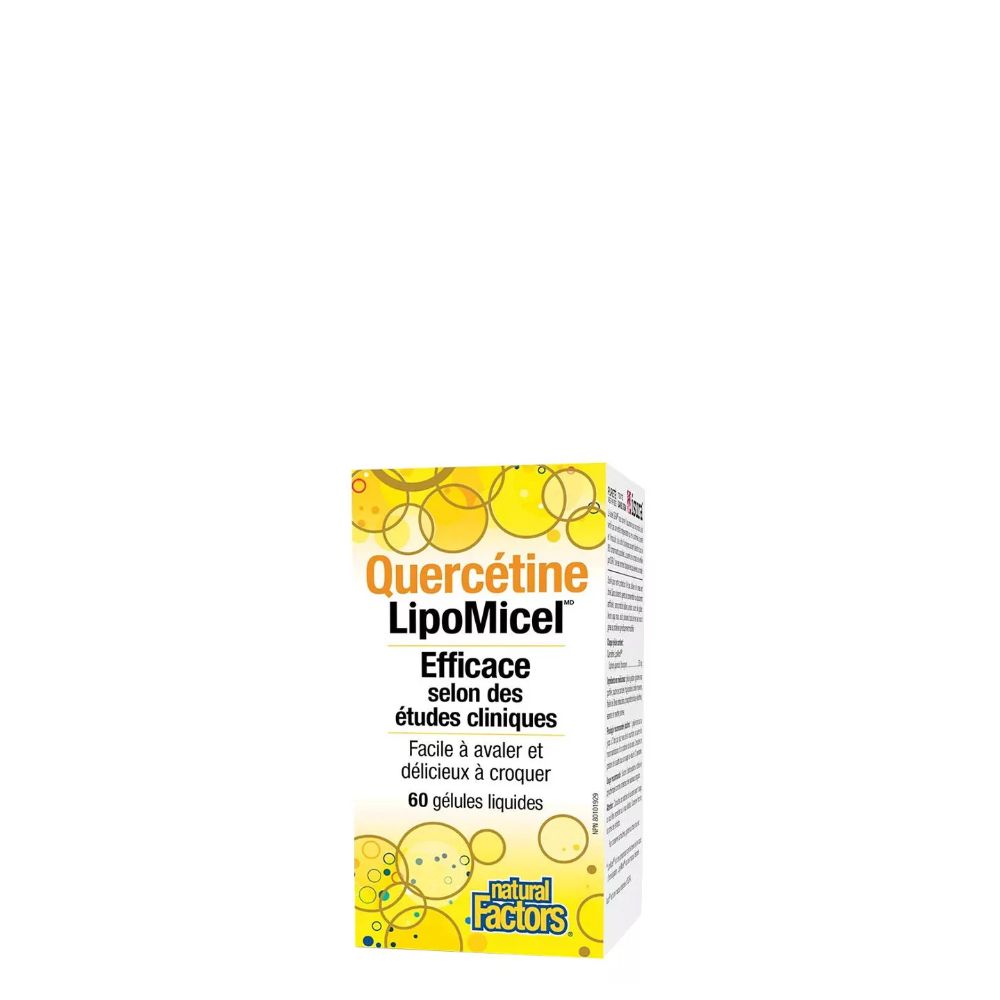Kvercetin 250 mg, Natural Factors Quercetin LipoMicel, 60 lágykapszula Kvercetin 250 mg, Natural Factors Quercetin LipoMicel, 60 lágykapszula