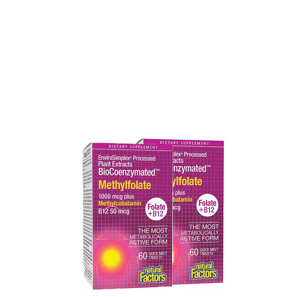 BioCoenzymated Methylfolate, Natural Factors BioCoenzymated, 2x60 tabletta BioCoenzymated Methylfolate, Natural Factors BioCoenzymated, 2x60 tabletta