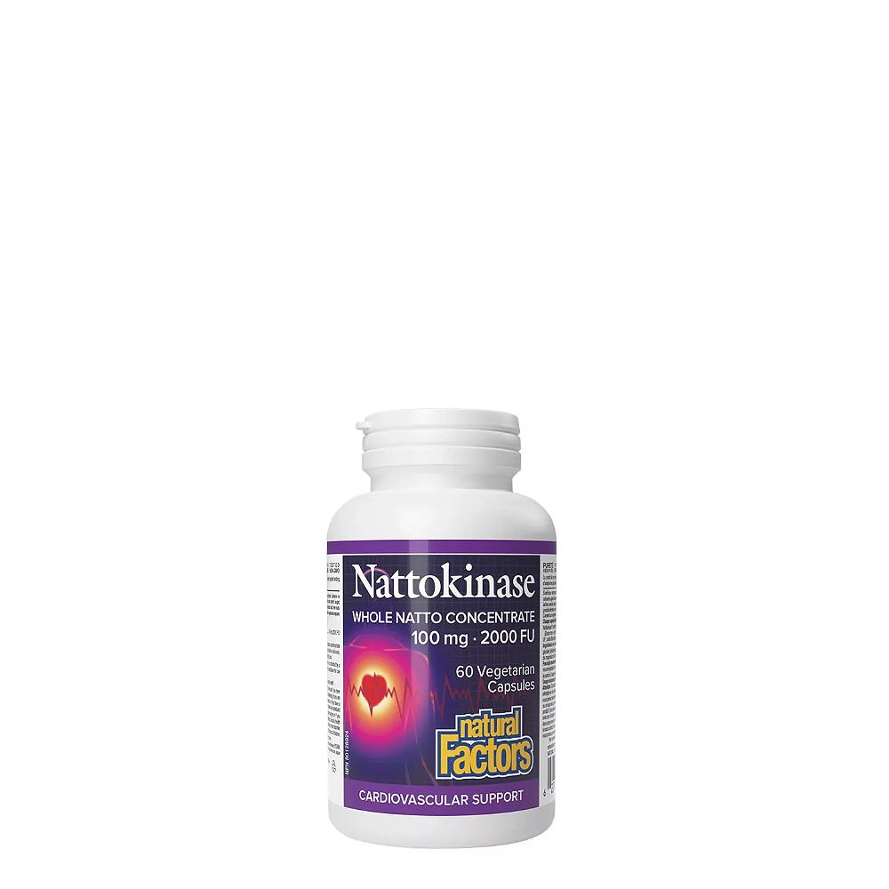 Nattokináz 100 mg, Natural Factors Nattokinase, 60 kapszula Nattokináz 100 mg, Natural Factors Nattokinase, 60 kapszula