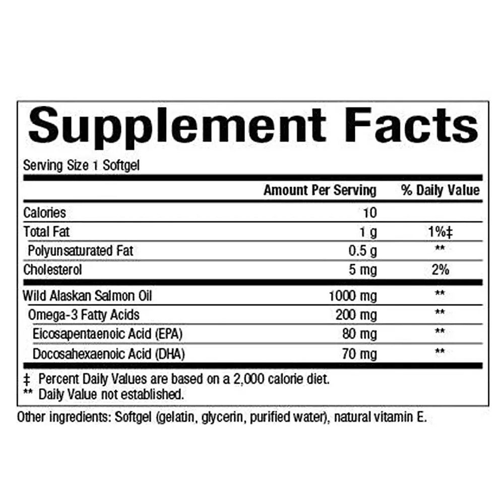 Vadlazac Olaj Omega-3 1.000 mg, Natural Factors Wild Alaskan Salmon Oil, 90 lágykapszula Vadlazac Olaj Omega-3 1.000 mg, Natural Factors Wild Alaskan Salmon Oil, 90 lágykapszula