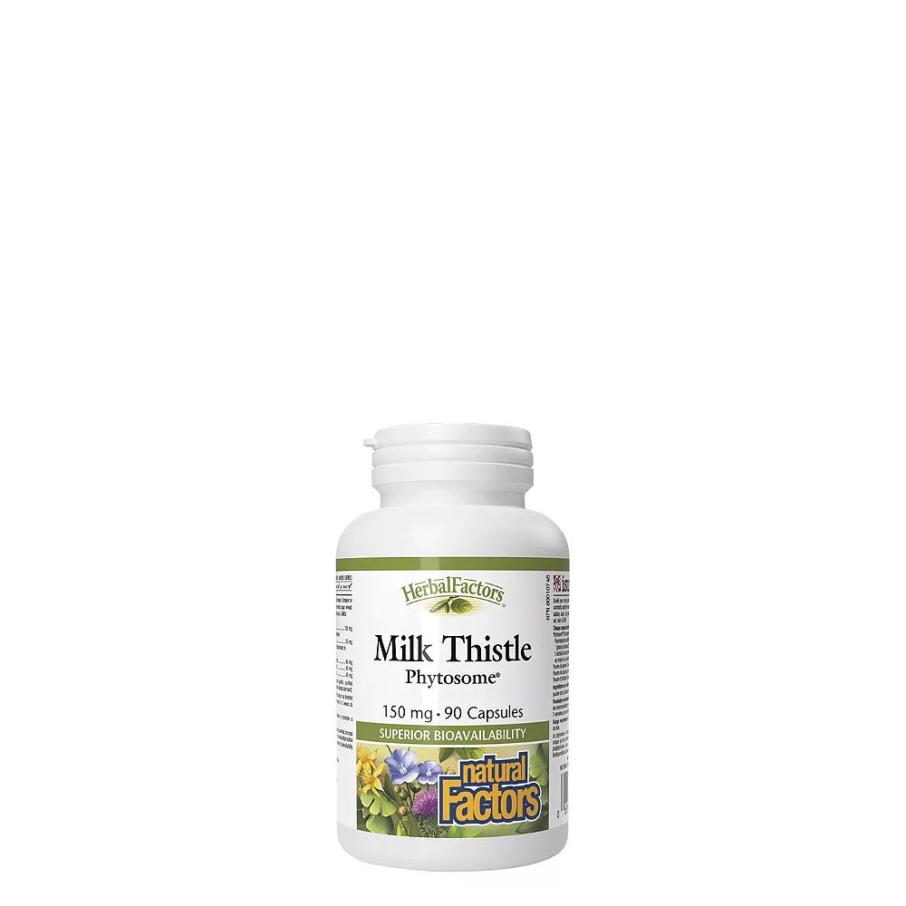 Máriatövis Kivonat 150 mg, Natural Factors Milk Thistle Phytosome, 90 kapszula Máriatövis Kivonat 150 mg, Natural Factors Milk Thistle Phytosome, 90 kapszula