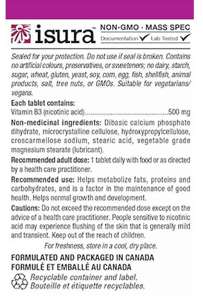 B3 Vitamin 500 mg, Natural Factors Niacin, 90 kapszula B3 Vitamin 500 mg, Natural Factors Niacin, 90 kapszula