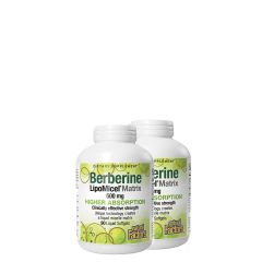 Berberine 500 mg, Natural Factors Berberine LipoMicel Matrix, 2x90 lágykapszula
