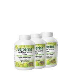Berberine 500 mg, Natural Factors Berberine LipoMicel Matrix, 3x90 lágykapszula